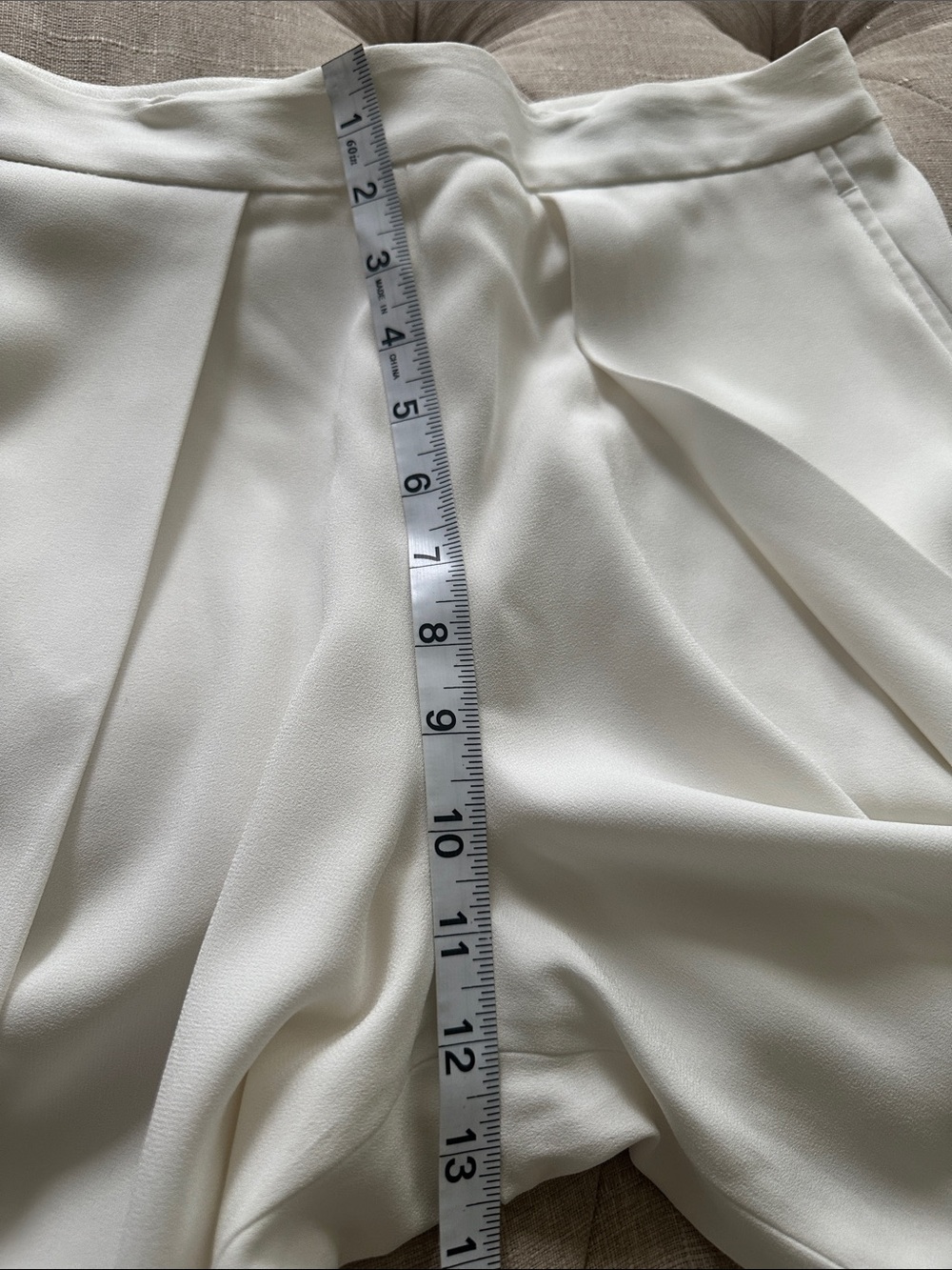 rag & bone Ivory Wide-Leg Pleated Trousers - Picture 9 of 10